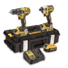Аккумуляторный набор из двух бесщеточных инструментов DeWALT DCK266P3
