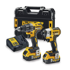 Аккумуляторный набор из двух бесщеточных инструментов DeWALT DCK268P2T