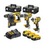 Акумуляторний набір з трьох інструментів безщіткових DeWALT DCK368P3T