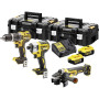 Акумуляторний набір з трьох інструментів безщіткових DeWALT DCK384P2T