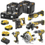 Акумуляторний набір з шести інструментів безщіткових DeWALT DCK685P3T
