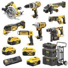 Аккумуляторный набор из восьми инструментов DeWALT DCK856P4