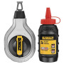 Шнур разметочный 30 м в комплекте с меловым порошком DeWALT DWHT47408-0