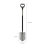 Лопата штыковая Fiskars Ergonomic 1066708