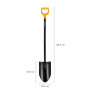 Лопата штыковая удлиненная Fiskars Solid XL 1067517