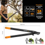 Большой плоскостной сучкорез Fiskars PowerGear™ с загнутыми лезвиями (L) L78 112590 (1000584)